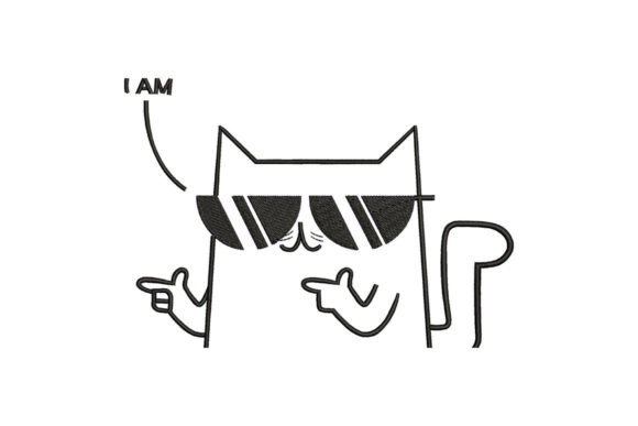 Download Cool Cat Sunglasses Embroidery Design - Cool Collection