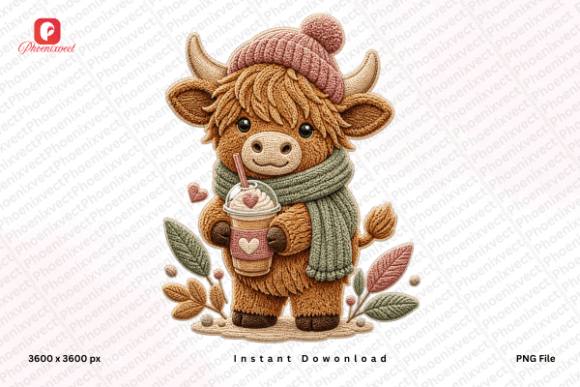 Download Chenille Plush Cozy Highland Cow PNG - Plush Collection
