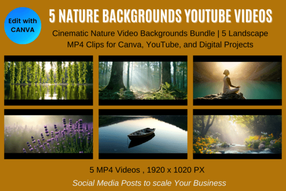 Download 5 Nature YouTube Background Videos Pack - Background Collection